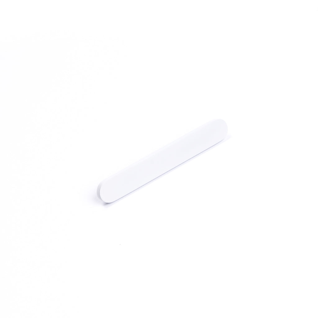 White Oval Profile Cabinet Pull - Imogen - Manovella