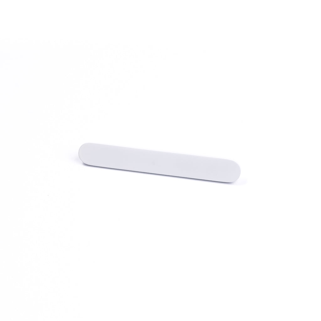 White Oval Profile Cabinet Pull - Imogen - Manovella