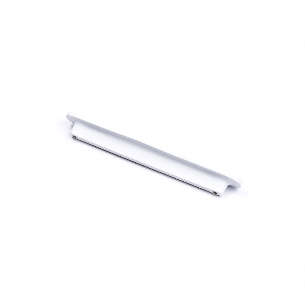 White Oval Profile Cabinet Pull - Imogen - Manovella