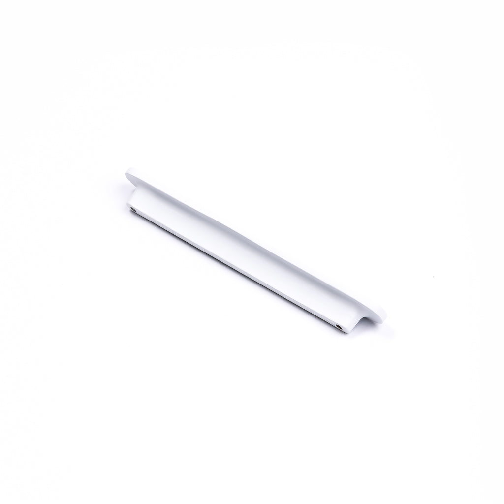 White Oval Profile Cabinet Pull - Imogen - Manovella