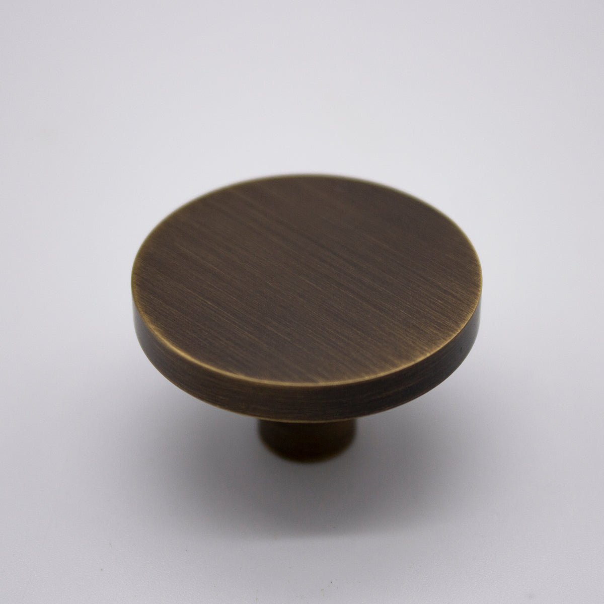 Aged Brass Round Profile Cabinet Knob - Olivia - Manovella - Entry - Point - CABOLI33AG - Manovella