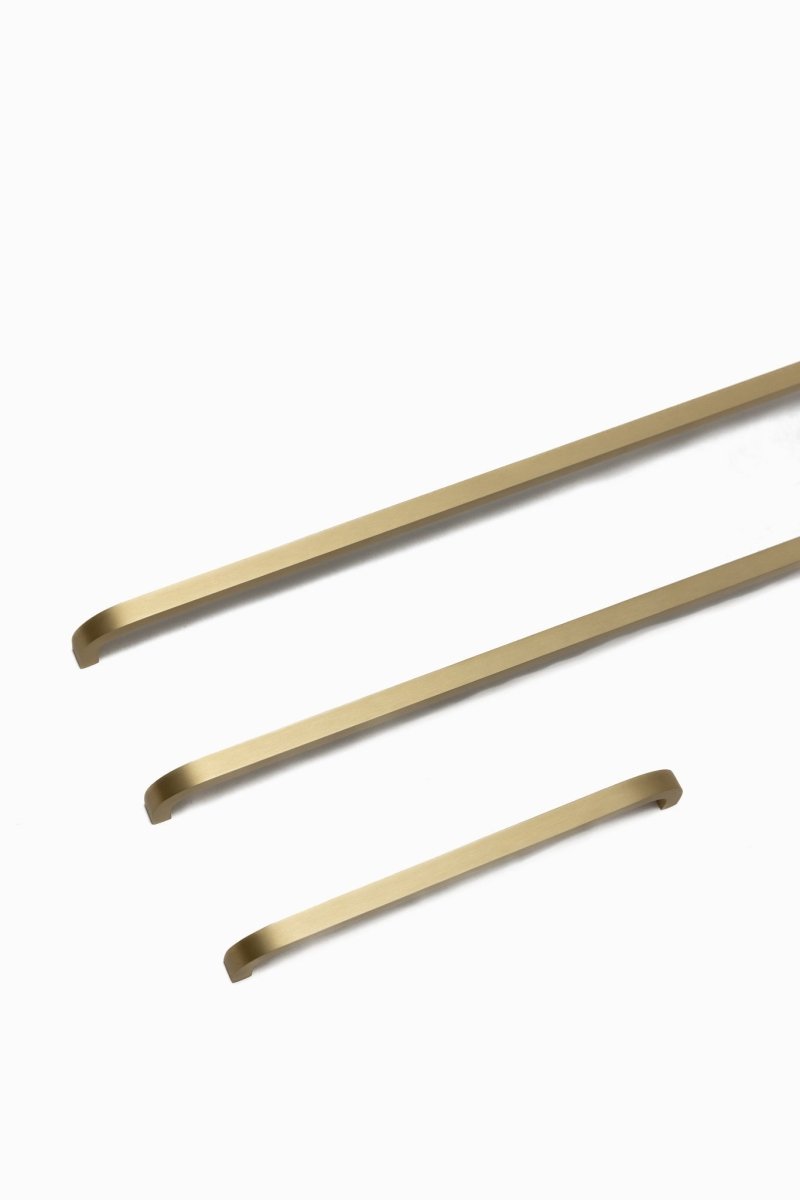 Atticus Brass Cabinetry Handle - Little Swagger - Entry - Point - Atticus - SB - 192 - Little Swagger