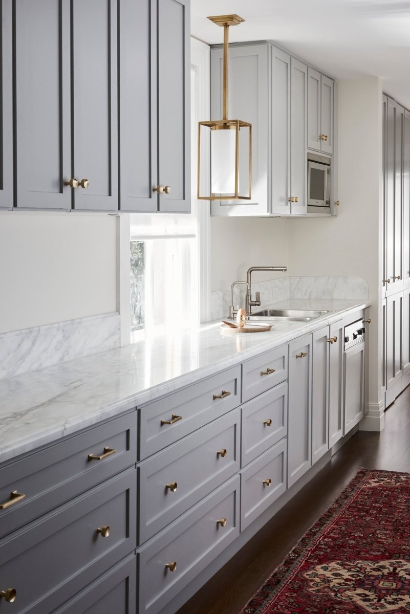 Atticus Knob - Burnished Brass By Hepburn - Entry - Point - AKBB - Hepburn Hardware