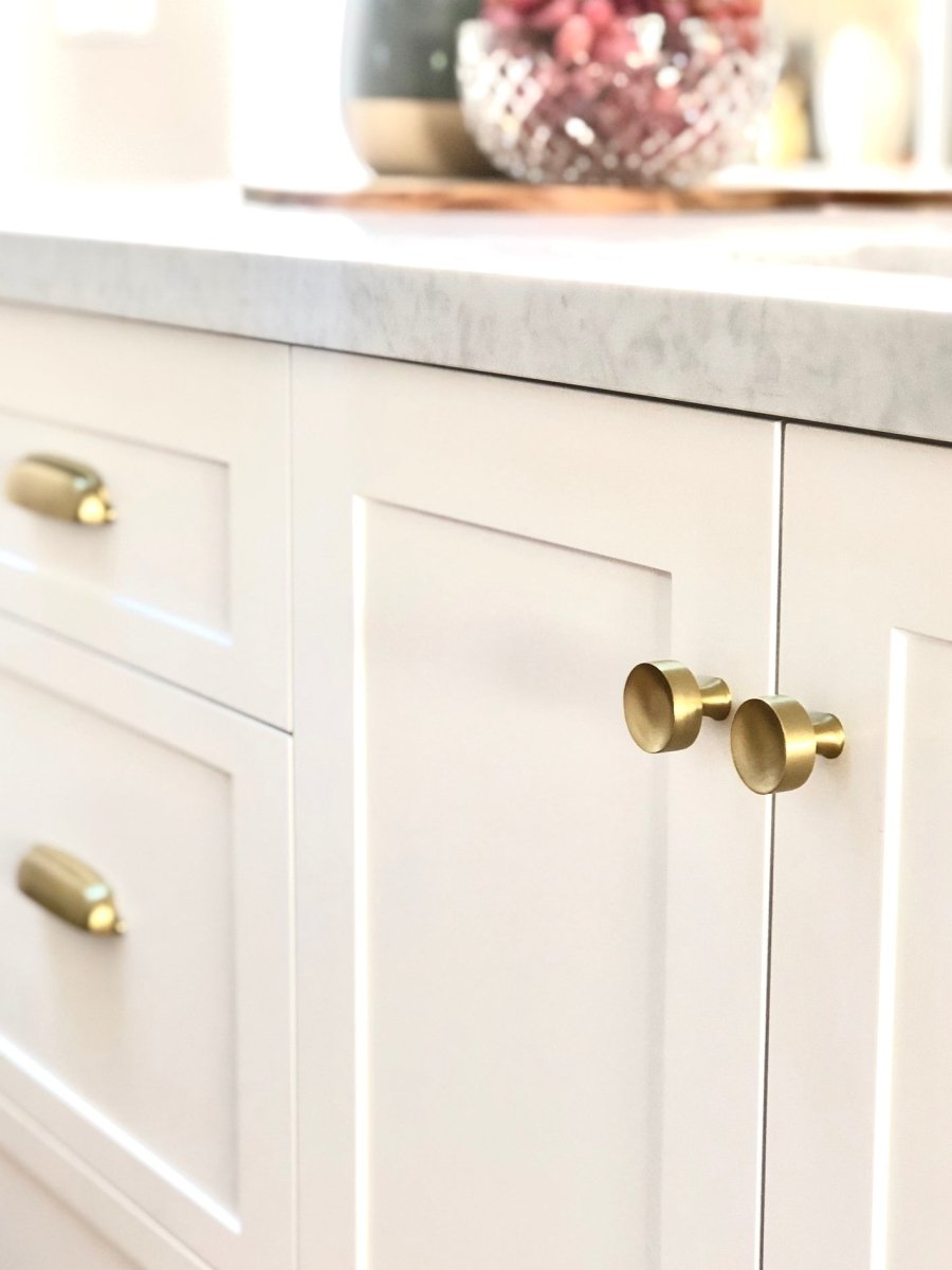 Atticus Knob - Burnished Brass By Hepburn - Entry - Point - AKBB - Hepburn Hardware