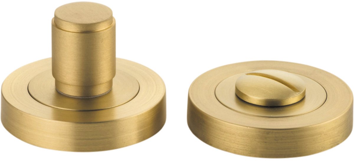 Berlin Privacy Turn - Round - Entry Point - Iver - Brushed Brass -