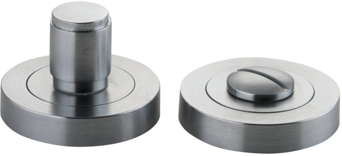 Berlin Privacy Turn - Round - Entry Point - Iver - Brushed Chrome -