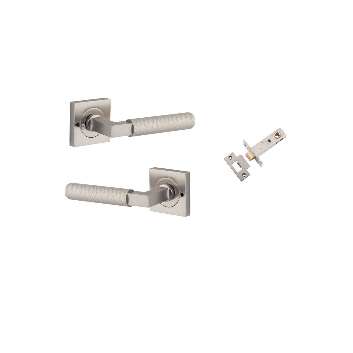 Brunswick Lever - Square Rose - Entry - Point - 0429KIBPRIV60 - Iver