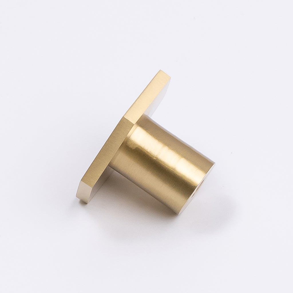 Brushed Brass Hexagonal Cabinet Knob - Rosalind - Manovella - Entry - Point - CABROS32BB - Manovella