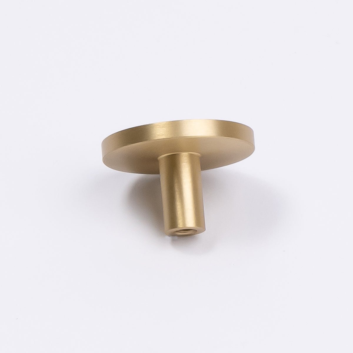 Brushed Brass Round Profile Cabinet Knob - Olivia - Manovella - Entry - Point - CABOLI33BB - Manovella