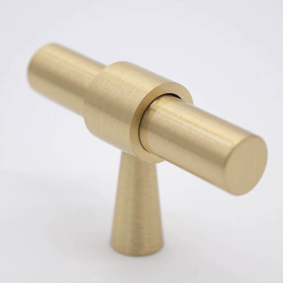 Brushed Brass Timeless T - Bar - Cora - Manovella - Entry - Point - CABCOR50BB - Manovella