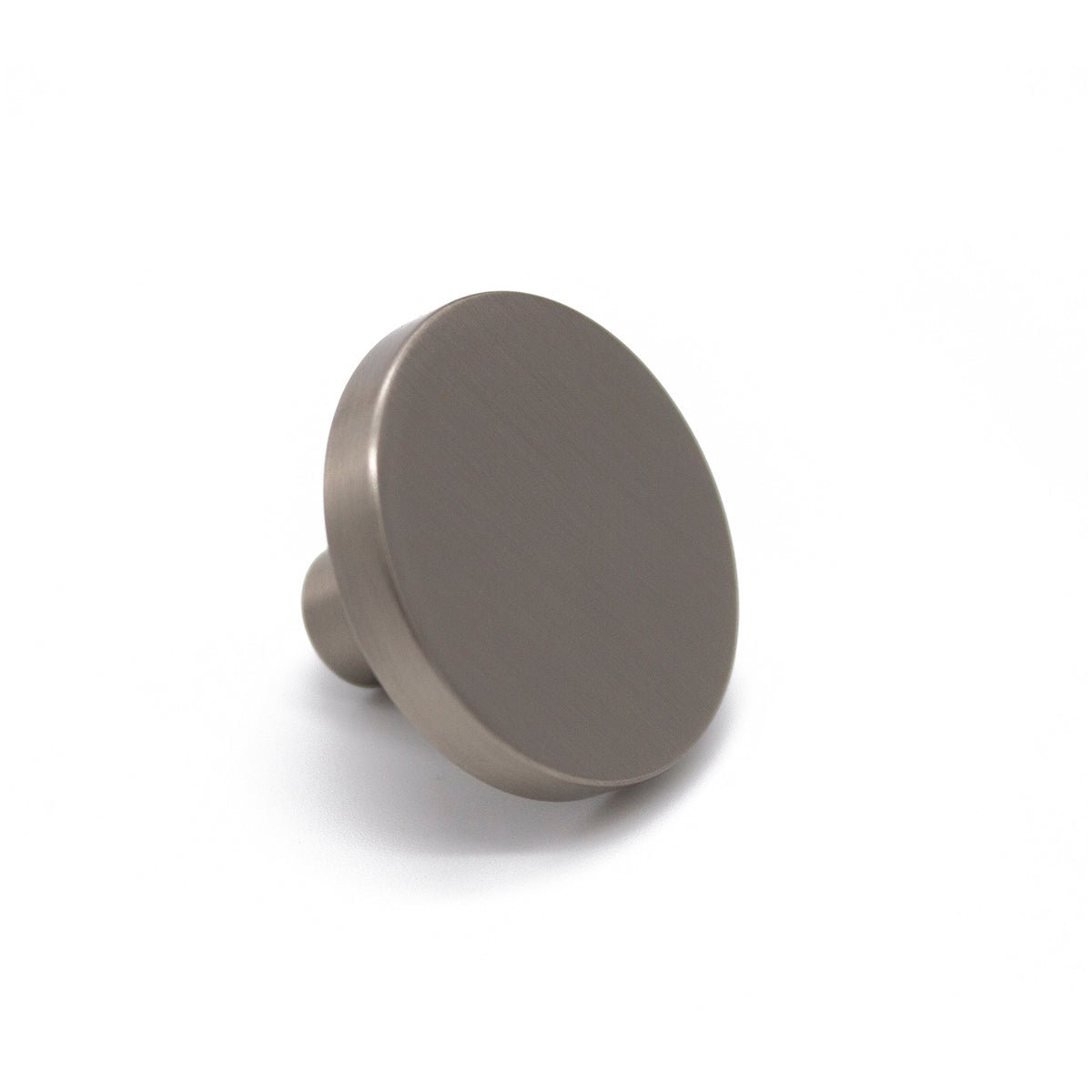 Brushed Nickel Round Profile Cabinet Knob - Olivia - Manovella - Entry - Point - CABOLI33BN - Manovella