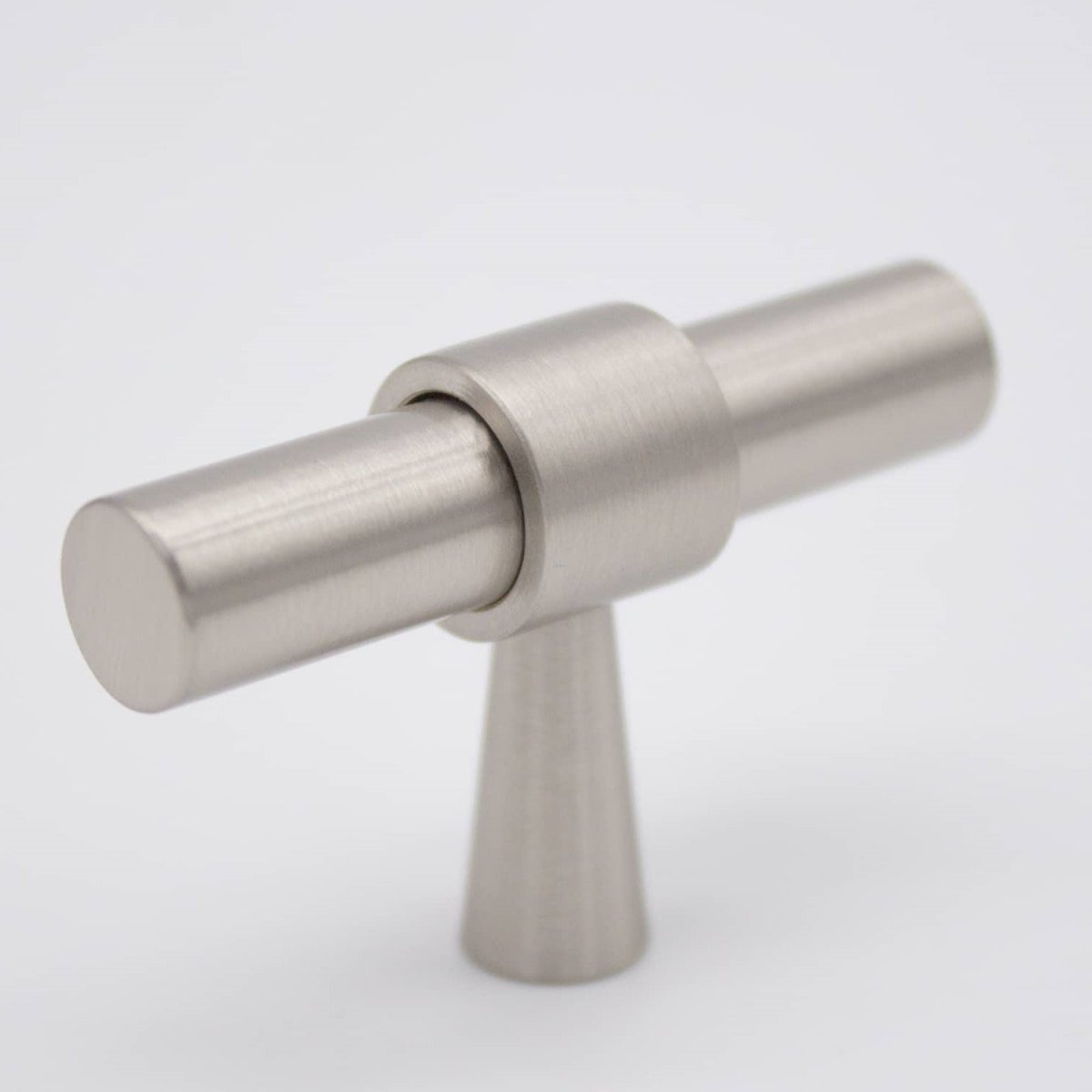 Brushed Nickel Timeless T - Bar - Cora - Manovella - Entry - Point - CABCOR50BN - Manovella