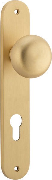 Cambridge Knob - Oval Backplate - Entry - Point - 15334E85 - Iver