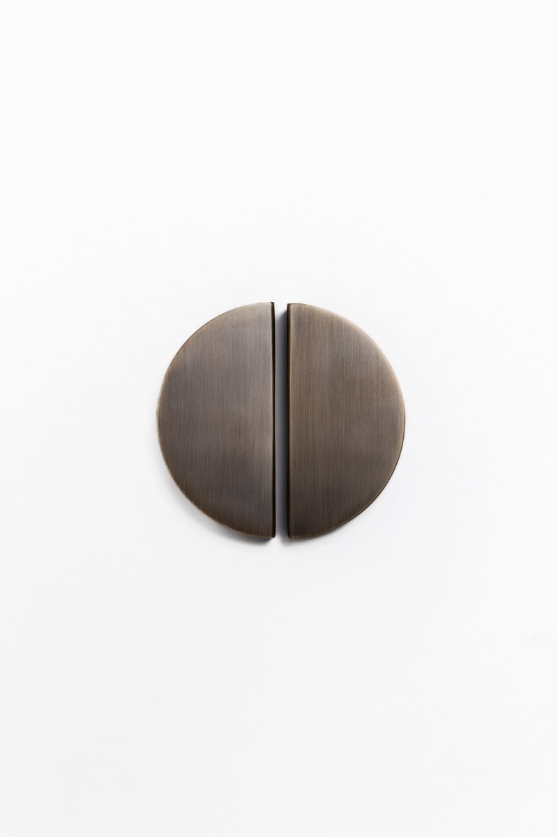 Celeste Half Moon Brass Cabinetry Pull - Little Swagger - Entry - Point - Celeste - AB - 64 - Little Swagger