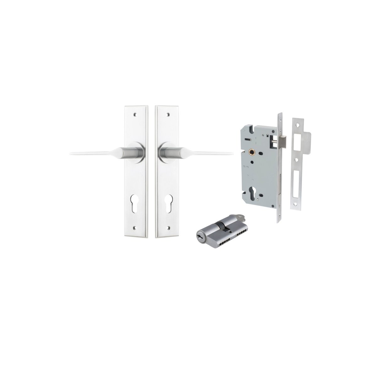 Como Lever - Chamfered Backplate - Entry - Point - 12258KENTR60KK - Iver