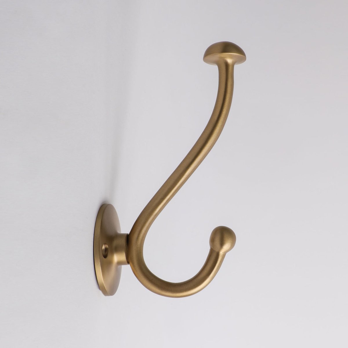 Eden Hook - Burnished Brass By Hepburn - Entry - Point - EHBB - Hepburn Hardware