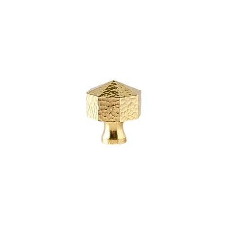 Frankie Hammered Brass Cabinetry Knob - Little Swagger - Entry - Point - Frankie - SB - Little Swagger
