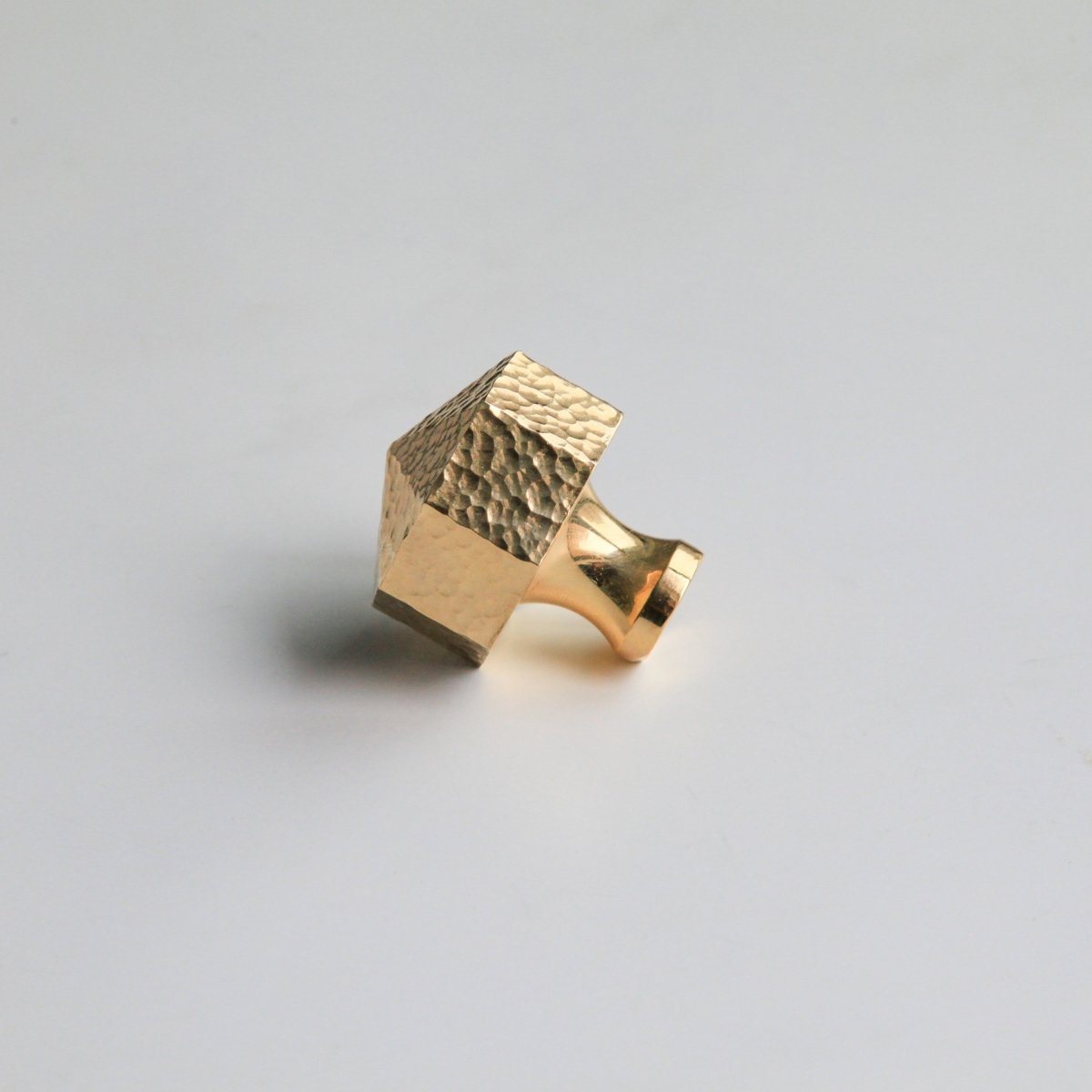 Frankie Hammered Brass Cabinetry Knob - Little Swagger - Entry - Point - Frankie - SB - Little Swagger
