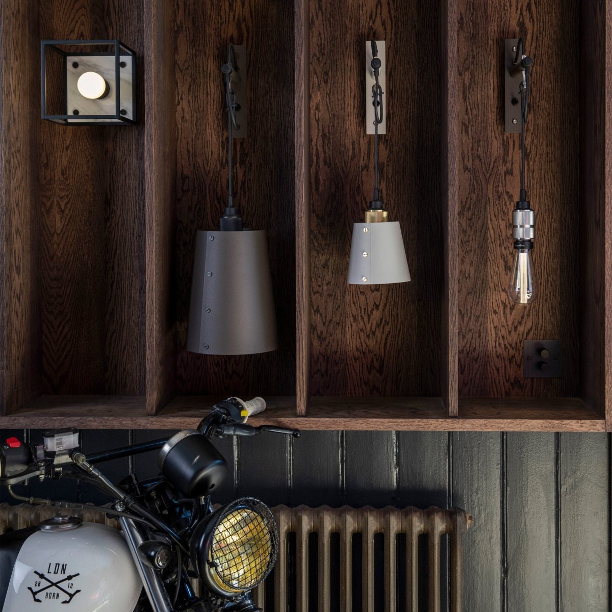 HOOKED WALL LIGHT / NUDE / GRAPHITE / Buster + Punch - Entry - Point - RHW - 23331 - Buster + Punch