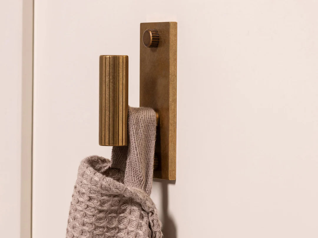 MIX Straight Knurled Single Vertical Wall Hook By Armac Martin