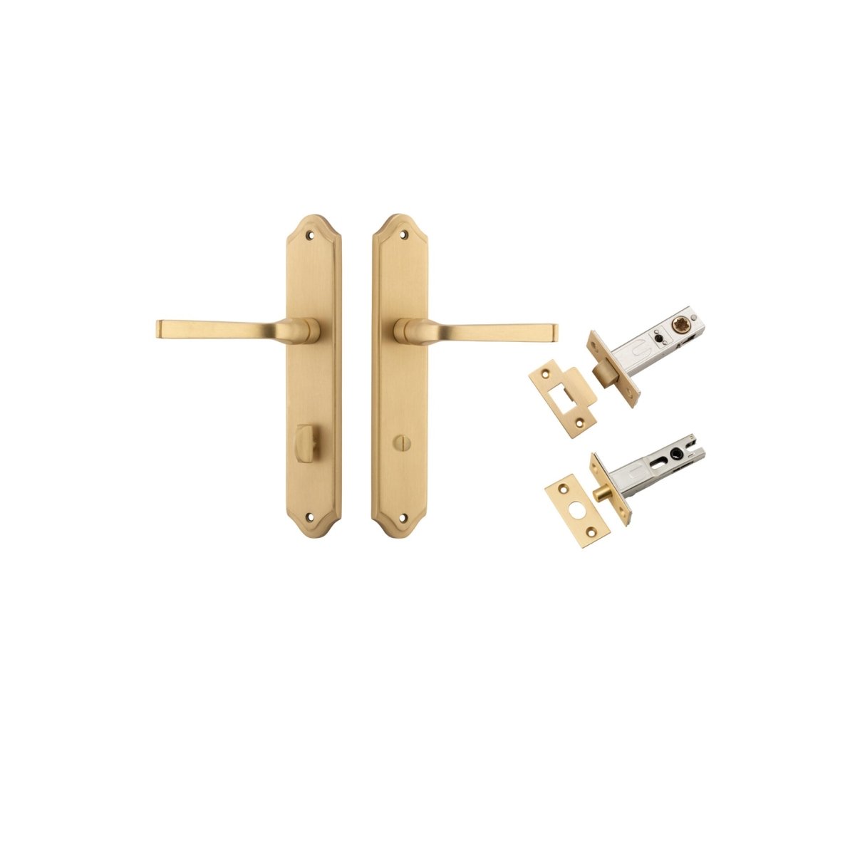 IVER Annecy Solid Brass Shouldered Door Handle – Multiple Finishes Available - Entry - Point - 15220KPRIV60 - Iver