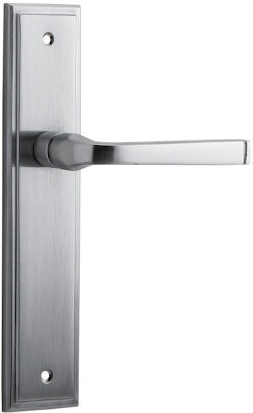 IVER Annecy Solid Brass Stepped Door Handle – Multiple Finishes Available - Entry - Point - 10244 - Iver