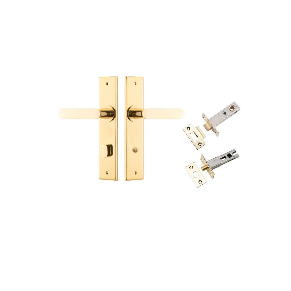 IVER Bronte Lever on Chamfered Backplate – Multiple Finishes Available - Entry - Point - 10284KPRIV60 - Iver