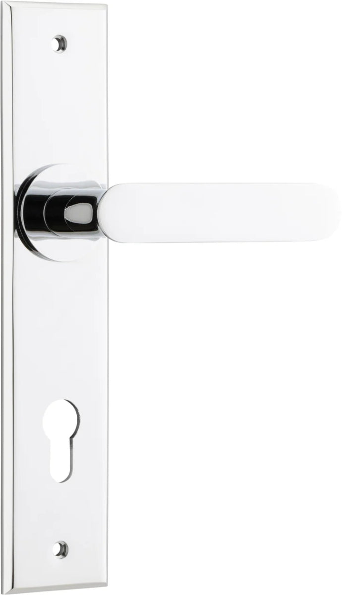 IVER Bronte Lever on Chamfered Backplate – Multiple Finishes Available - Entry - Point - 11784E85 - Iver