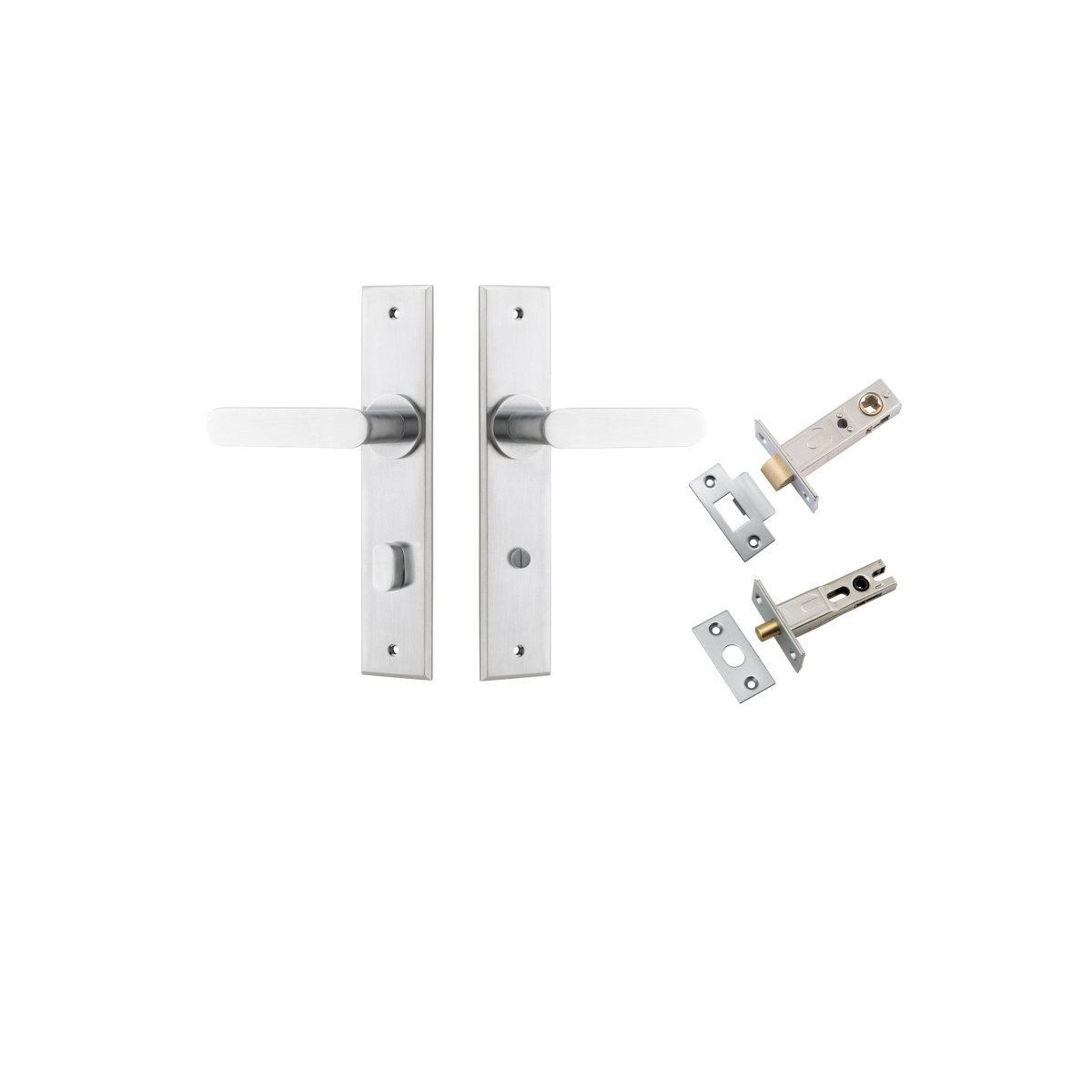 IVER Bronte Lever on Chamfered Backplate – Multiple Finishes Available - Entry - Point - 12284KPRIV60 - Iver