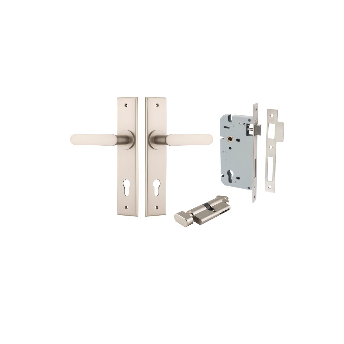 IVER Bronte Lever on Chamfered Backplate – Multiple Finishes Available - Entry - Point - 14784KENTR60KT - Iver