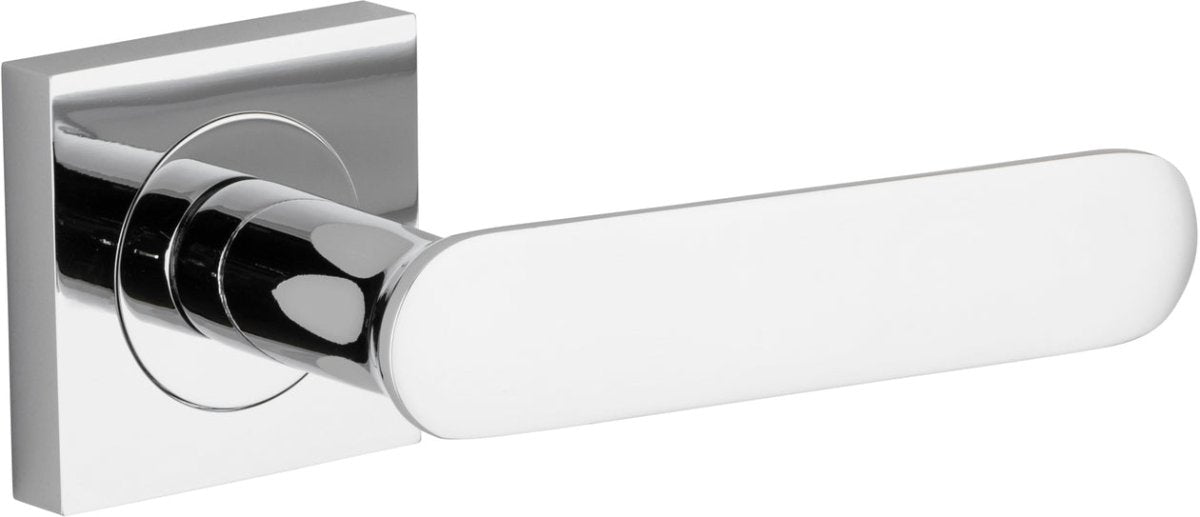 IVER Bronte Solid Brass Square Rose Door Handle – Multiple Finishes Available - Entry - Point - 0404 - Iver