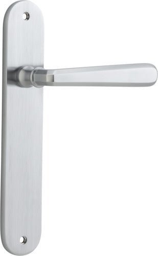 IVER Copenhagen Solid Brass Oval BackPlate Door Handle – Multiple Finishes Available - Entry - Point - 12376 - Iver