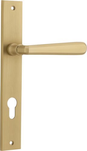 IVER Copenhagen Solid Brass Rectangular Door Handle – Multiple Finishes Available - Entry - Point - 15372E85 - Iver