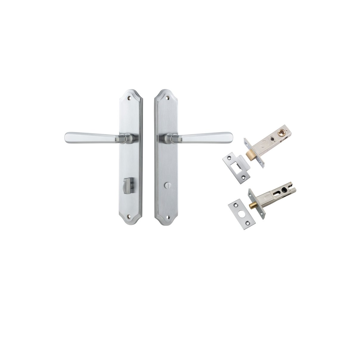 IVER Copenhagen Solid Brass Shouldered Door Handle – Multiple Finishes Available - Entry - Point - 12374KPRIV60 - Iver