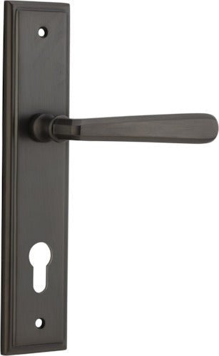 IVER Copenhagen Solid Brass Stepped Door Handle – Multiple Finishes Available - Entry - Point - 10878E85 - Iver