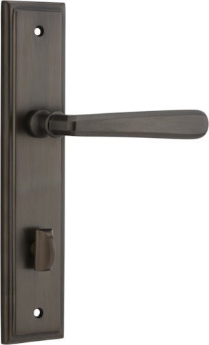 IVER Copenhagen Solid Brass Stepped Door Handle – Multiple Finishes Available - Entry - Point - 10878P85 - Iver