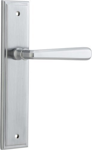 IVER Copenhagen Solid Brass Stepped Door Handle – Multiple Finishes Available - Entry - Point - 12378 - Iver