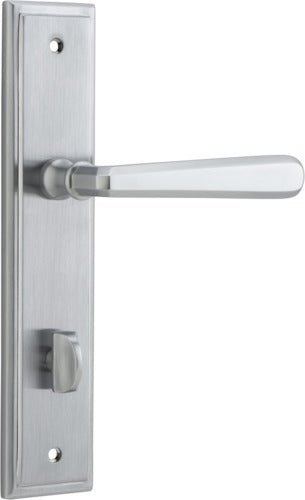 IVER Copenhagen Solid Brass Stepped Door Handle – Multiple Finishes Available - Entry - Point - 12378P85 - Iver