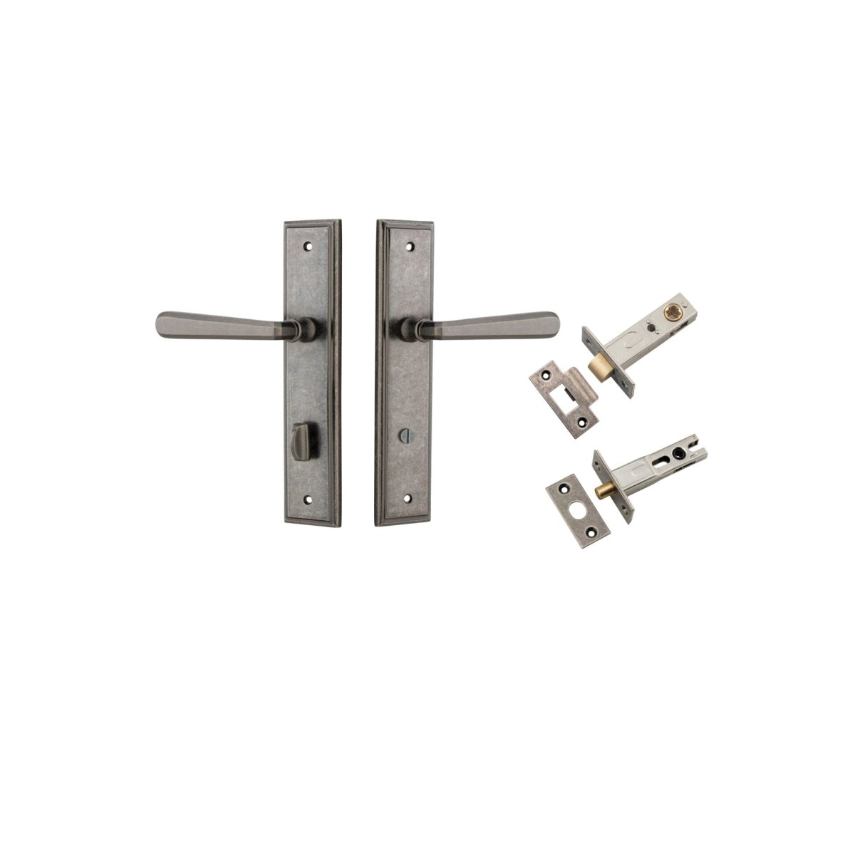 IVER Copenhagen Solid Brass Stepped Door Handle – Multiple Finishes Available - Entry - Point - 13878KPRIV60 - Iver