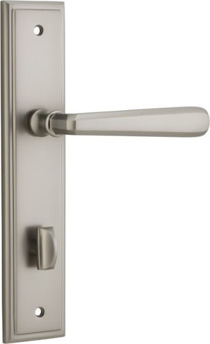 IVER Copenhagen Solid Brass Stepped Door Handle – Multiple Finishes Available - Entry - Point - 14878P85 - Iver