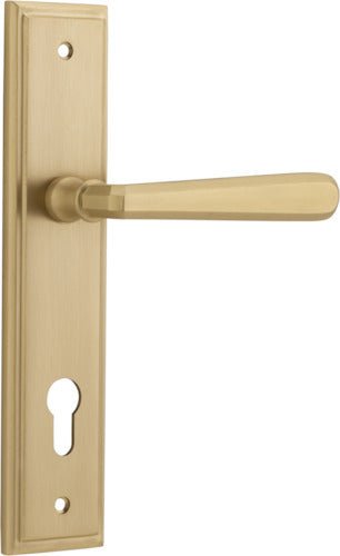 IVER Copenhagen Solid Brass Stepped Door Handle – Multiple Finishes Available - Entry - Point - 15378E85 - Iver