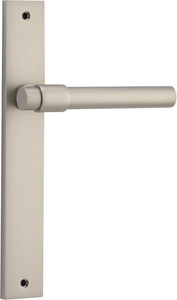 IVER Helsinki Solid Brass Rectangular Backplate Door Handle – Multiple Finishes Available - Entry - Point - 16396KPASS60 - Iver