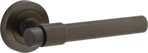 IVER Helsinki Solid Brass Round Rose Door Handle – Multiple Finishes Available - Entry - Point - 20621 - Iver