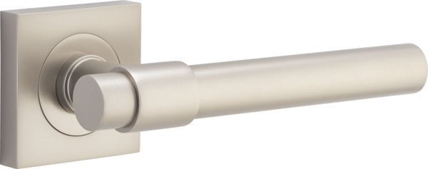 IVER Helsinki Solid Brass Square Rose Door Handle – Multiple Finishes Available - Entry - Point - 21209 - Iver
