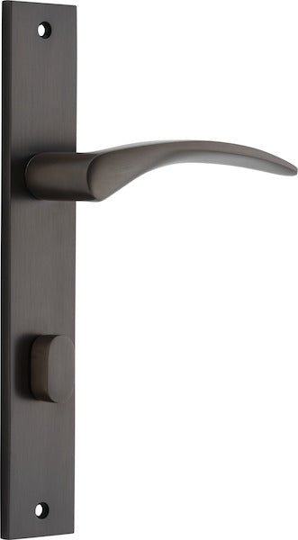 IVER Oxford Solid Brass Rectangular Plate Door Handle – Multiple Finishes Available - Entry - Point - 10704P85 - Iver