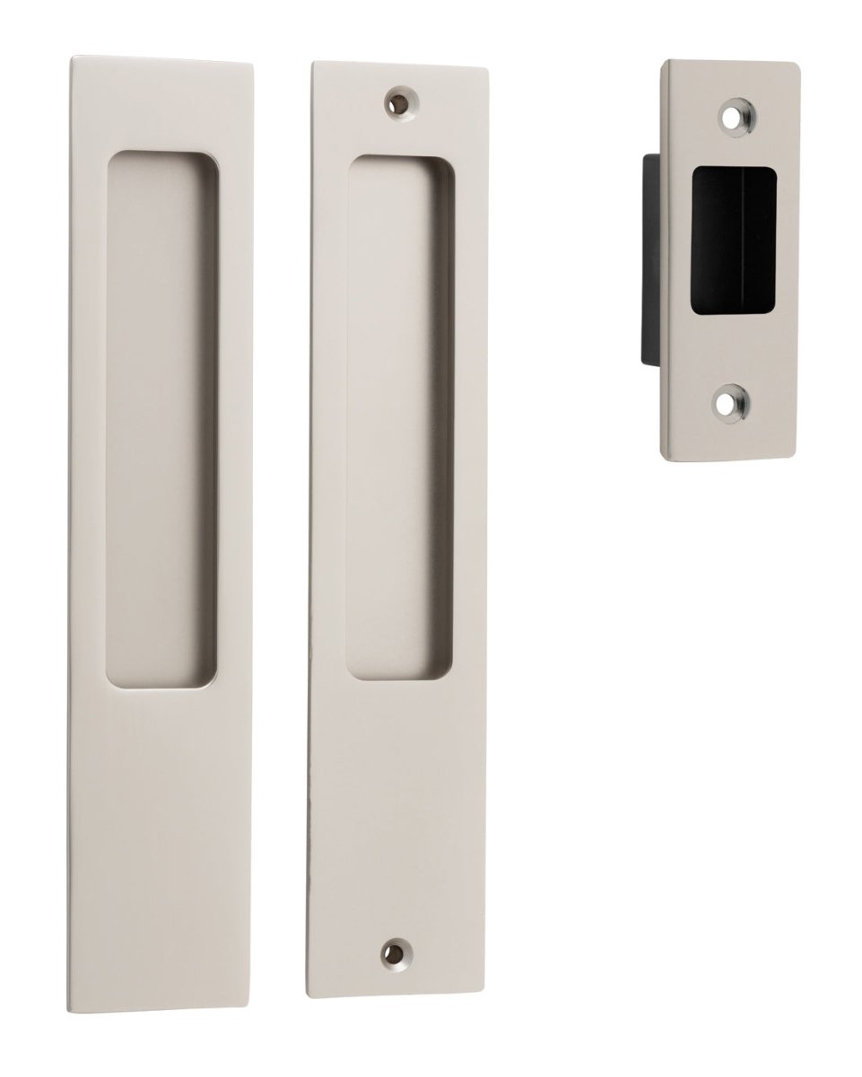 IVER Rectangular Sliding Door Pull Passage Kit - Multiple Finishes Available - Entry - Point - 21419 - Iver