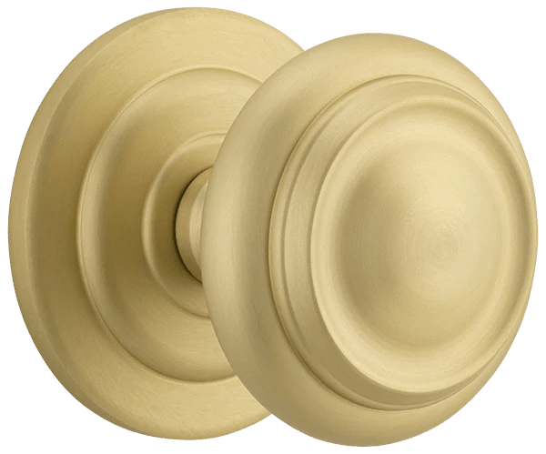 IVER Sarlat Solid Brass Centre Door Knob – Multiple Finishes Available - Entry - Point - 17116 - Iver