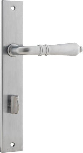 IVER Sarlat Solid Brass Rectangular Plate Door Handle – Multiple Finishes Available - Entry - Point - 12200P85 - Iver