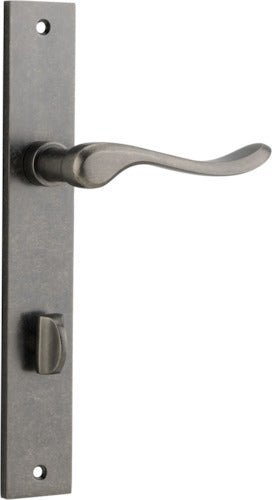 IVER Stirling Solid Brass Rectangular Plate Door Handle – Multiple Finishes Available - Entry - Point - 13920P85 - Iver