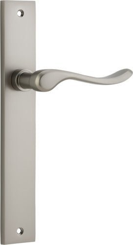 IVER Stirling Solid Brass Rectangular Plate Door Handle – Multiple Finishes Available - Entry - Point - 14920 - Iver